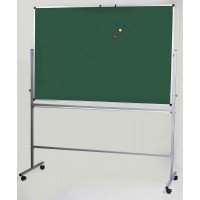 Доска поворотная двухсторонняя на колесах 100*150 см, мел UkrBoards UB-R100x150G