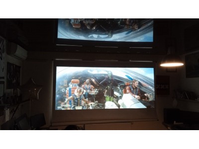 Екран для проектора ПРО-ЕКРАН 320 на 180 см (16: 9), 145 дюймів" + чохол